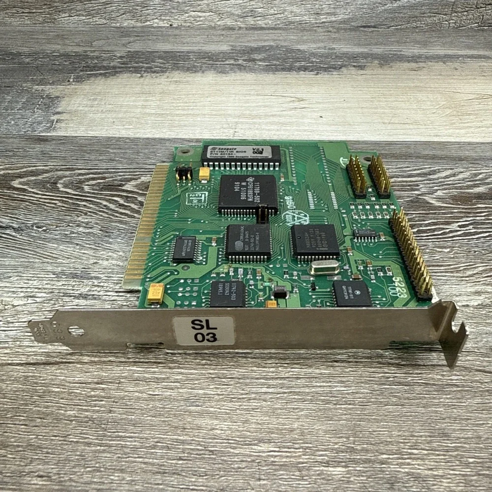 Vintage 1989 Seagate ST11M/11R V2.1 Disk Drive Controller ISA Card - Untested